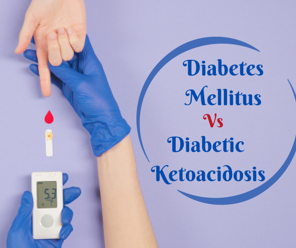 Title describes about diabetes mellitus vs diabetic ketoacidosis